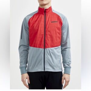 Craft ADV Men's Storm Performance Jacket Red Gray insulated size Small